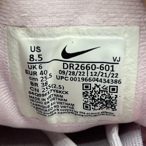 Nike ZoomX Invincible Flyknit 3 Shoes Womens Size 8.5 Pink Running Low Sneakers - Picture 8 of 10